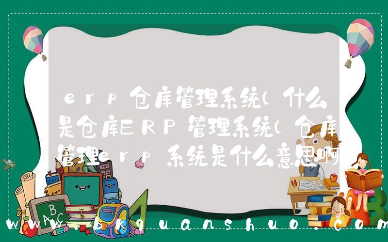 erp仓库管理系统(什么是仓库ERP管理系统(仓库管理erp系统是什么意思啊))