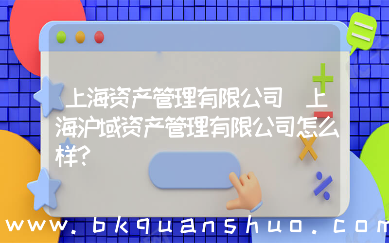 上海资产管理有限公司(上海沪域资产管理有限公司怎么样？)