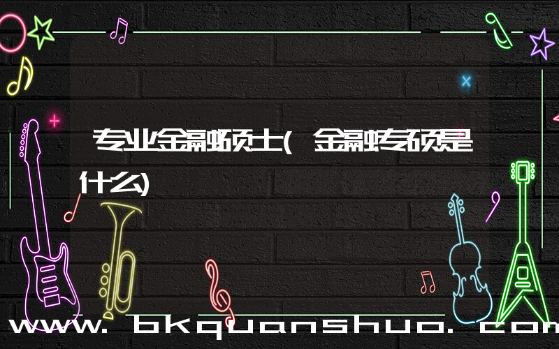 专业金融硕士(金融专硕是什么)