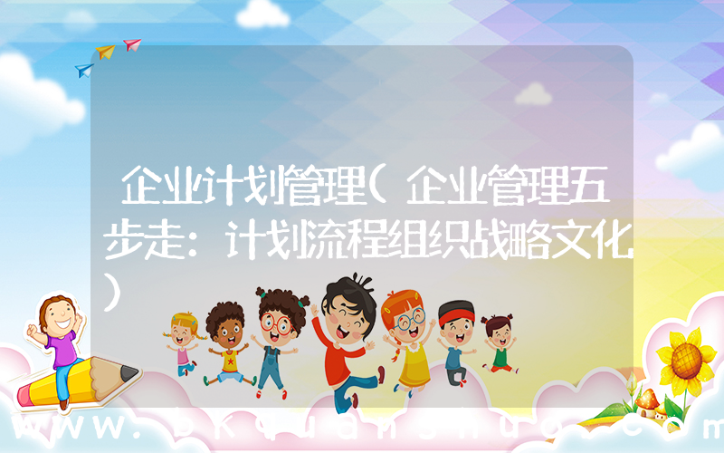 企业计划管理(企业管理五步走：计划流程组织战略文化)