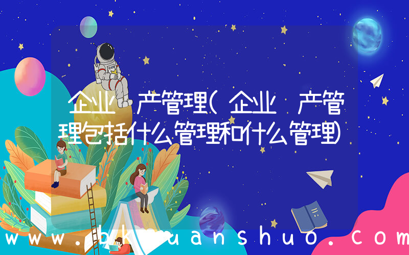 企业资产管理(企业资产管理包括什么管理和什么管理)