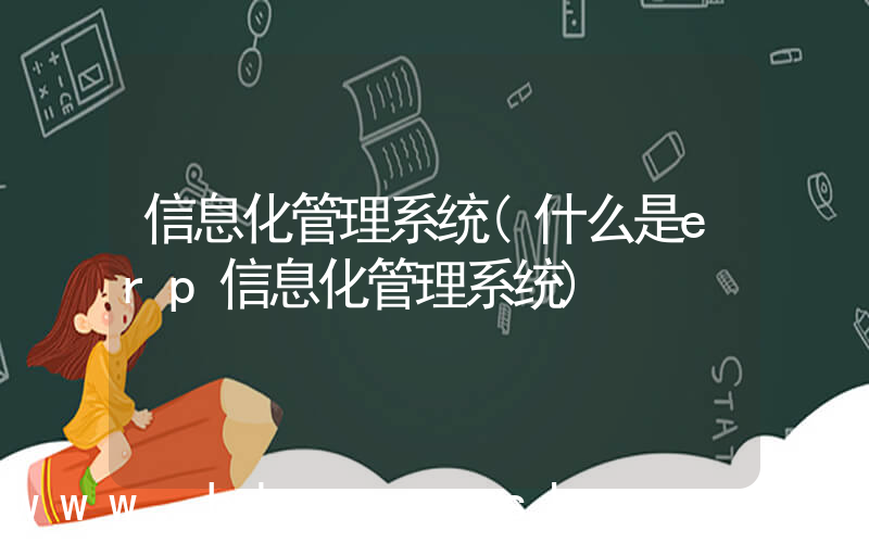 信息化管理系统(什么是erp信息化管理系统)