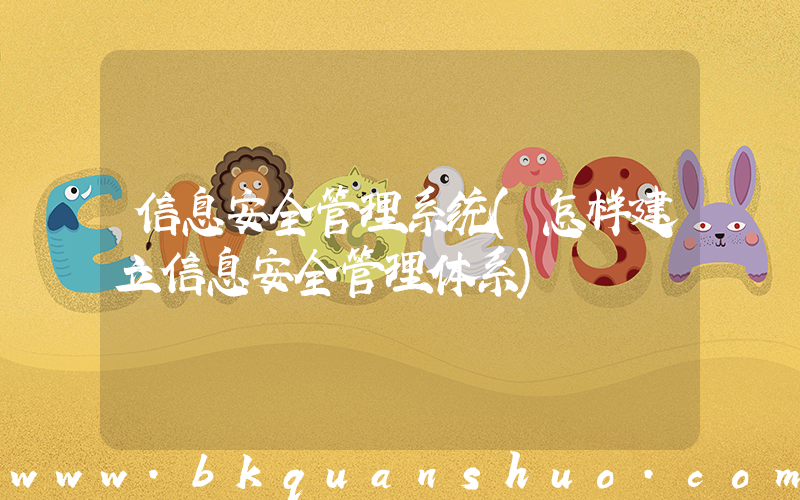 信息安全管理系统(怎样建立信息安全管理体系)