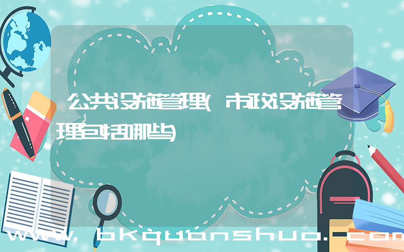 公共设施管理(市政设施管理包括哪些)