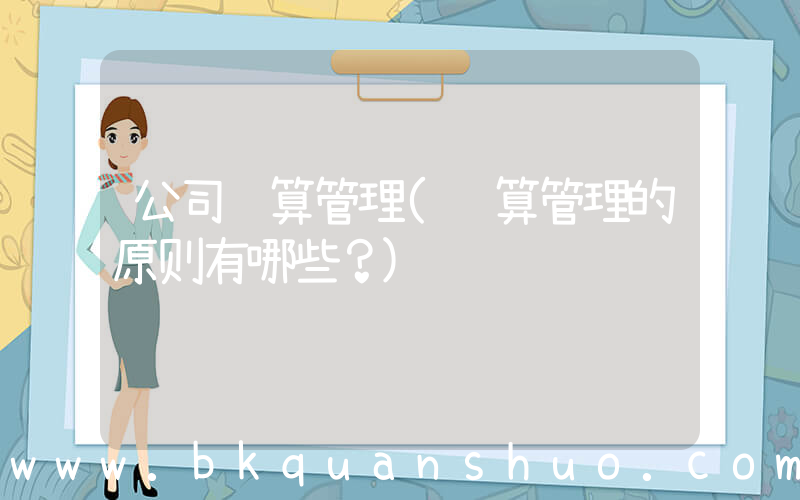 公司预算管理(预算管理的原则有哪些？)