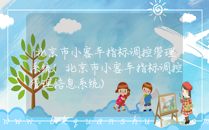 北京市小客车指标调控管理系统(北京市小客车指标调控管理信息系统)