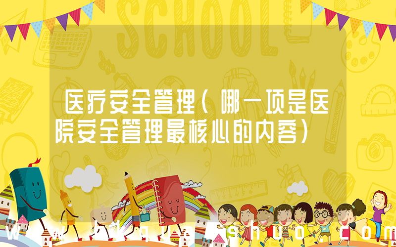 医疗安全管理(哪一项是医院安全管理最核心的内容)