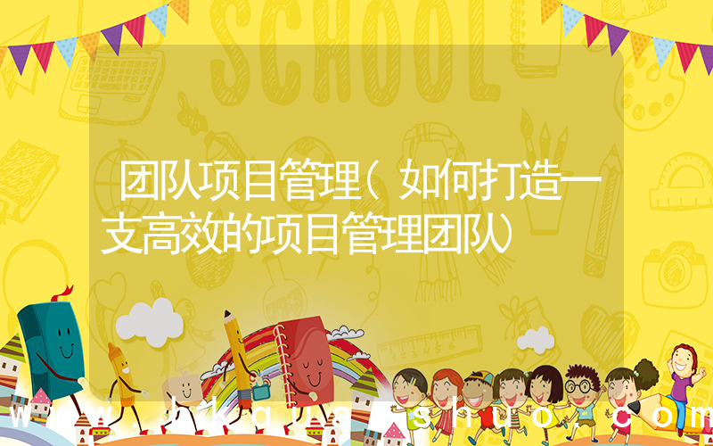 团队项目管理(如何打造一支高效的项目管理团队)
