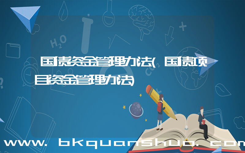 国债资金管理办法(国债项目资金管理办法)