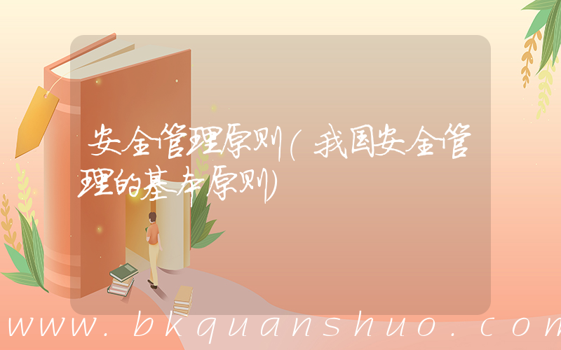 安全管理原则(我国安全管理的基本原则)