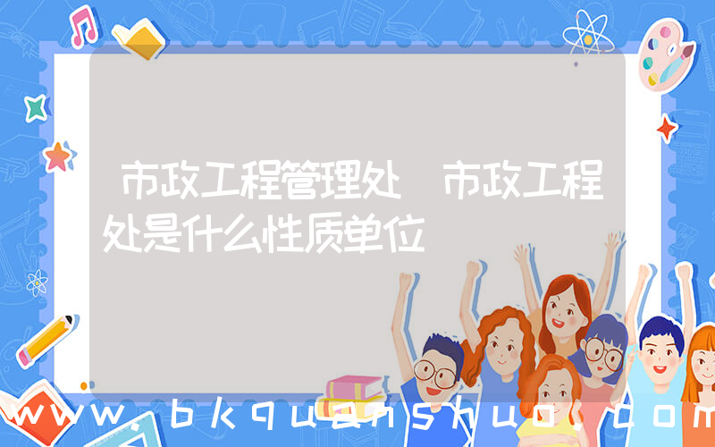 市政工程管理处(市政工程处是什么性质单位)