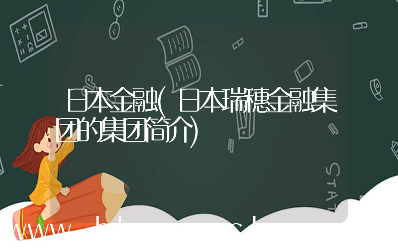 日本金融(日本瑞穗金融集团的集团简介)