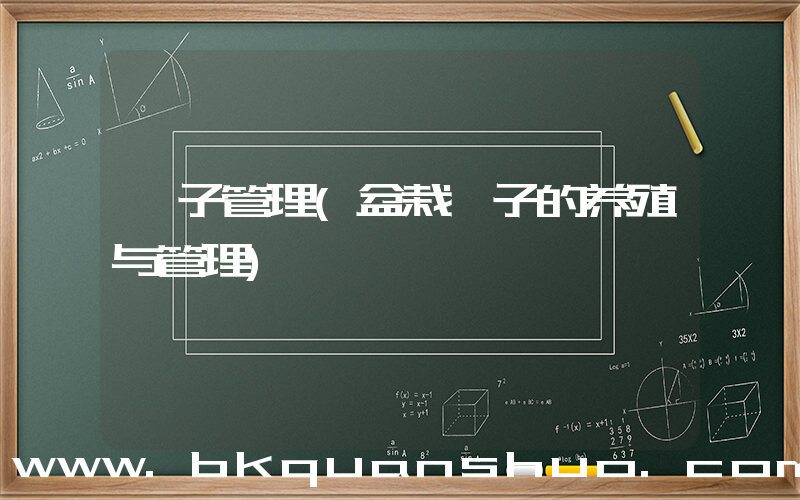 桔子管理(盆栽桔子的养殖与管理)