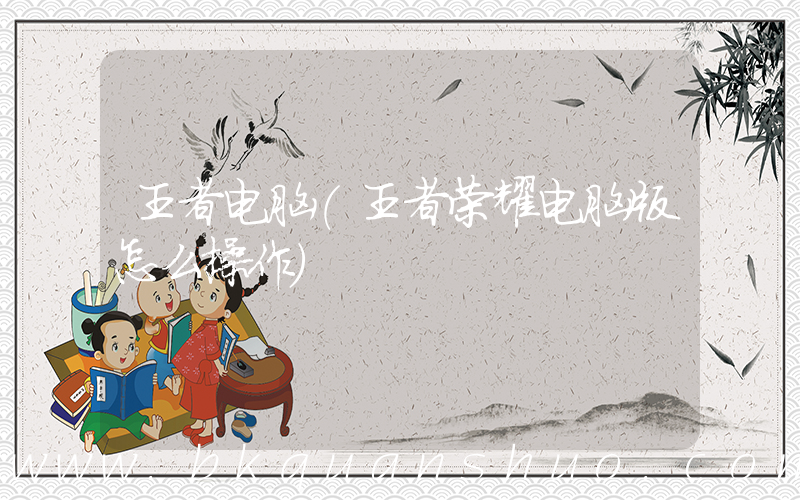 王者电脑(王者荣耀电脑版怎么操作)