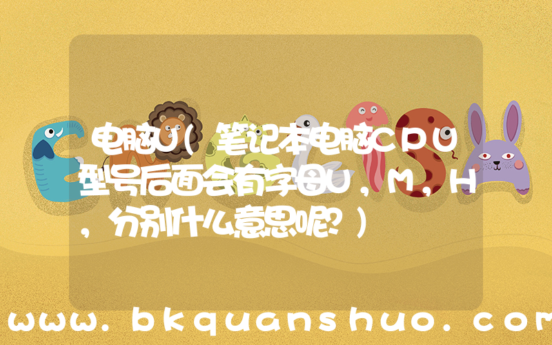 电脑U(笔记本电脑CPU型号后面会有字母U，M，H，分别什么意思呢？)