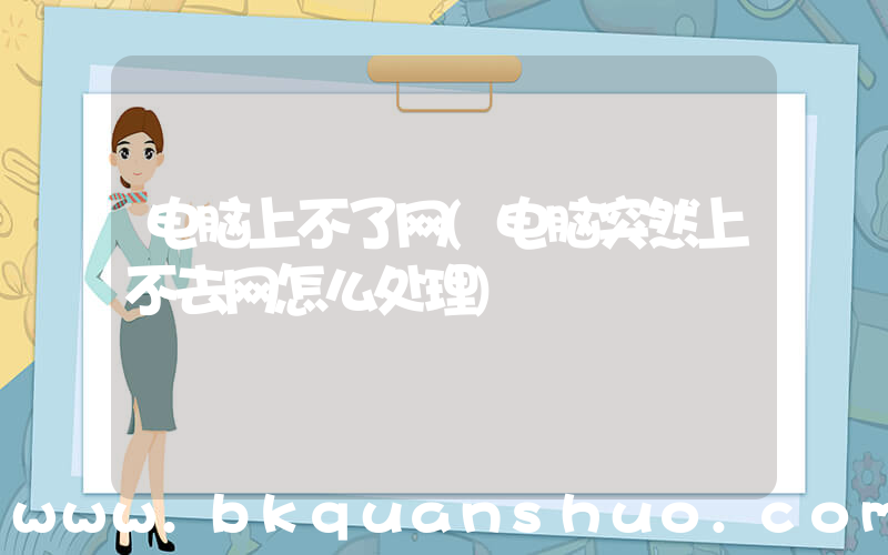 电脑上不了网(电脑突然上不去网怎么处理)