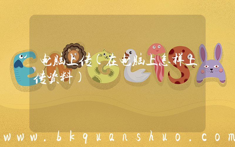 电脑上传(在电脑上怎样上传资料)