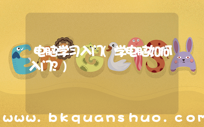 电脑学习入门(学电脑如何入门？)