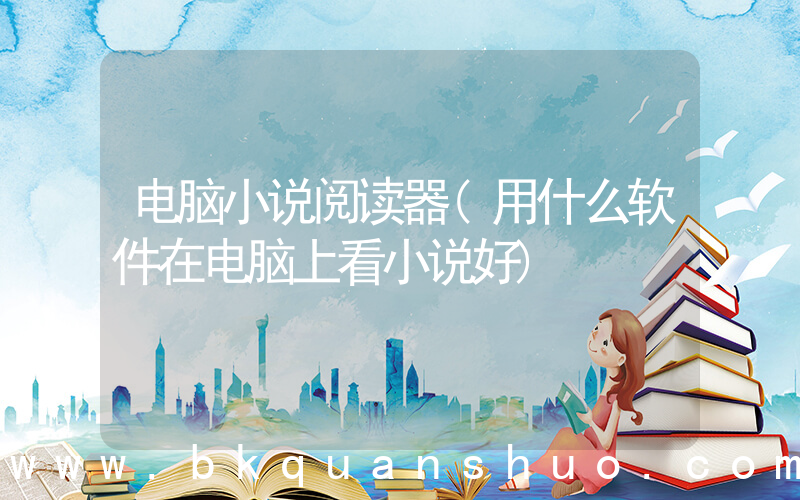 电脑小说阅读器(用什么软件在电脑上看小说好)