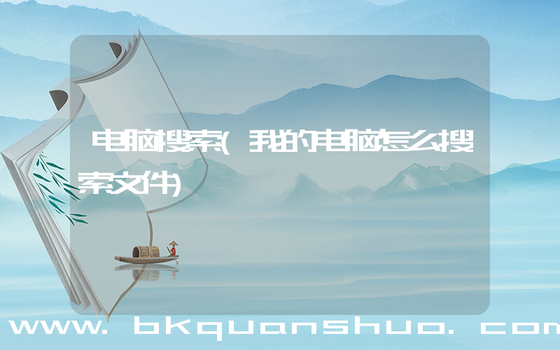 电脑搜索(我的电脑怎么搜索文件)