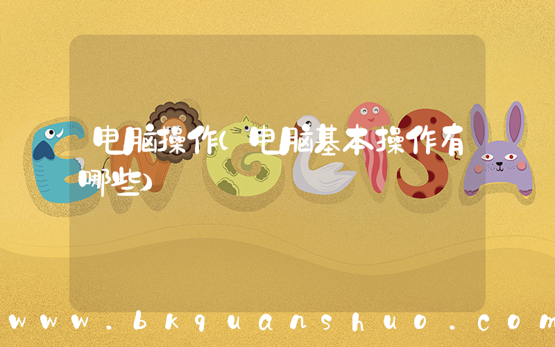电脑操作(电脑基本操作有哪些)