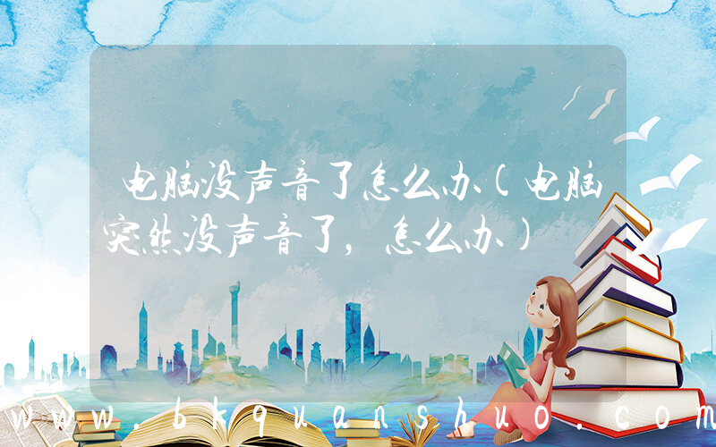 电脑没声音了怎么办(电脑突然没声音了，怎么办)