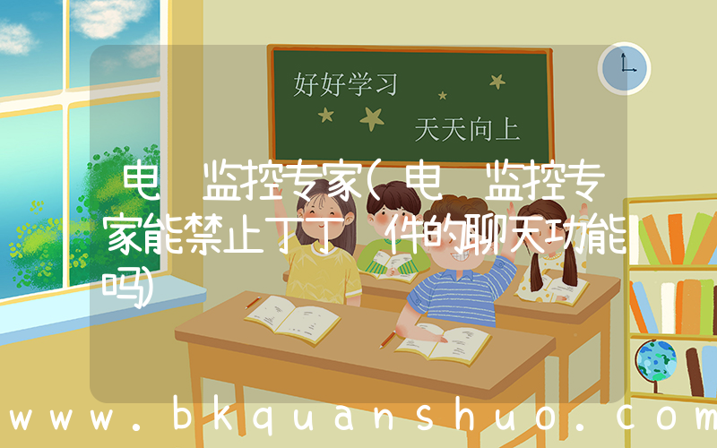 电脑监控专家(电脑监控专家能禁止丁丁软件的聊天功能吗)