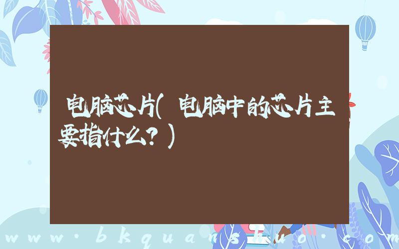 电脑芯片(电脑中的芯片主要指什么？)