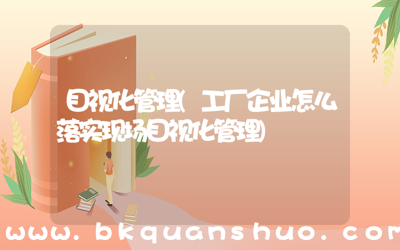 目视化管理(工厂企业怎么落实现场目视化管理)
