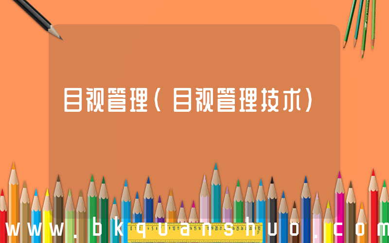 目视管理(目视管理技术)