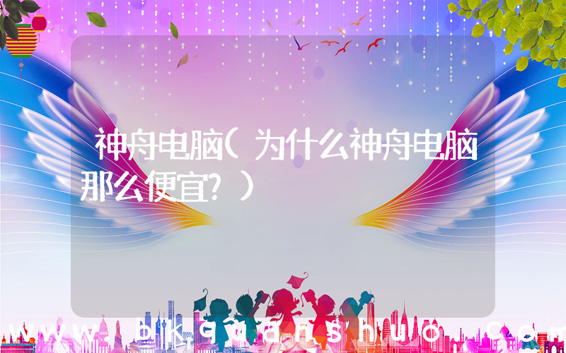神舟电脑(为什么神舟电脑那么便宜？)