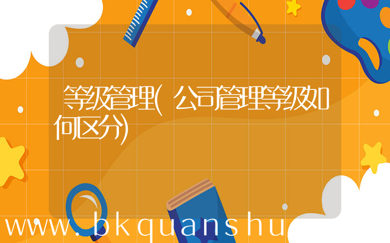等级管理(公司管理等级如何区分)