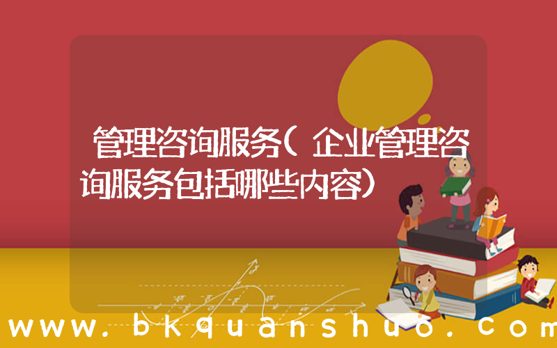 管理咨询服务(企业管理咨询服务包括哪些内容)