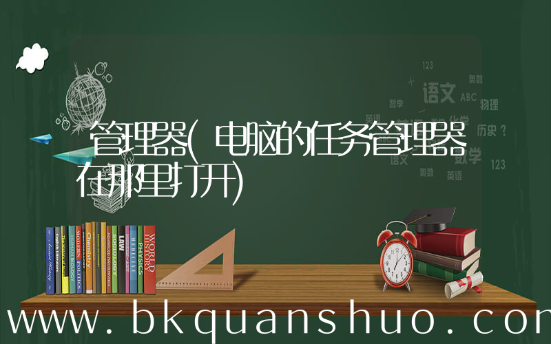 管理器(电脑的任务管理器在那里打开)