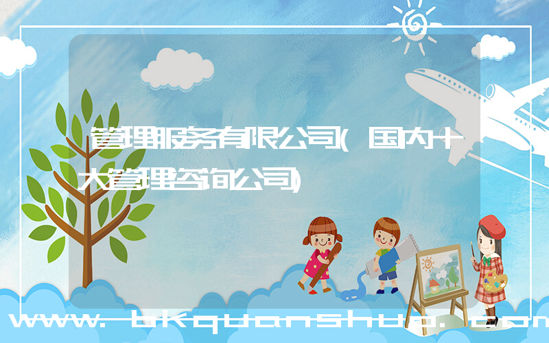 管理服务有限公司(国内十大管理咨询公司)