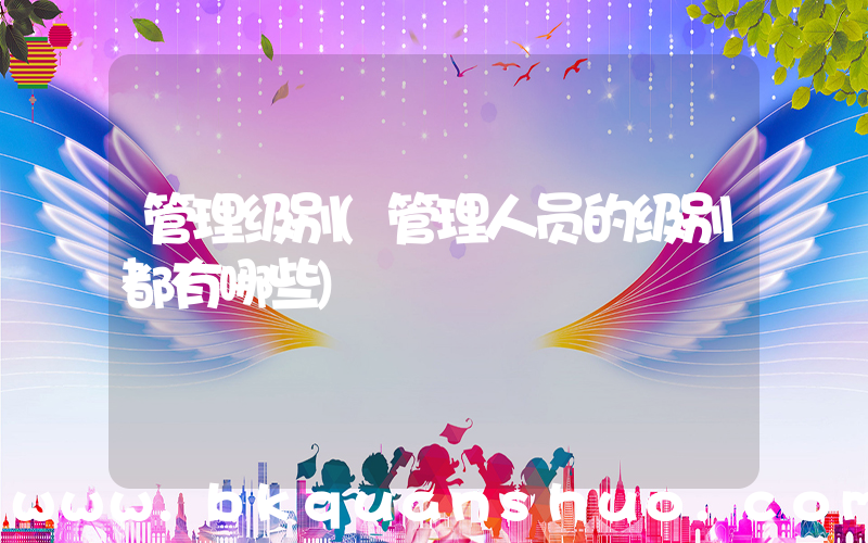 管理级别(管理人员的级别都有哪些)