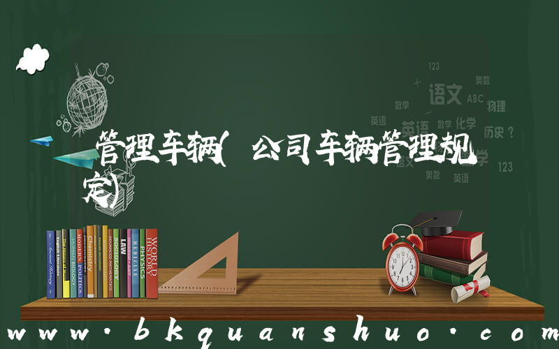 管理车辆(公司车辆管理规定)
