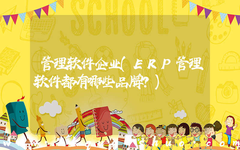 管理软件企业(ERP管理软件都有哪些品牌？)