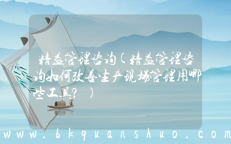 精益管理咨询(精益管理咨询如何改善生产现场管理用哪些工具？)