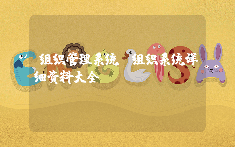 组织管理系统(组织系统详细资料大全)