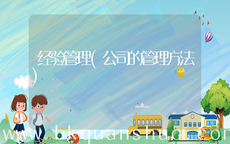 经验管理(公司的管理方法)