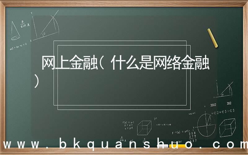 网上金融(什么是网络金融)