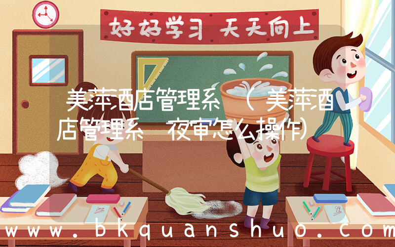 美萍酒店管理系统(美萍酒店管理系统夜审怎么操作)
