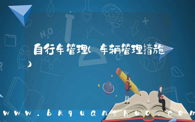 自行车管理(车辆管理措施)