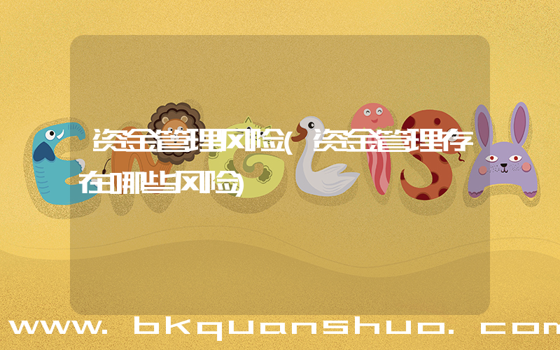 资金管理风险(资金管理存在哪些风险)