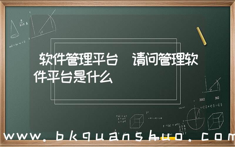 软件管理平台(请问管理软件平台是什么)
