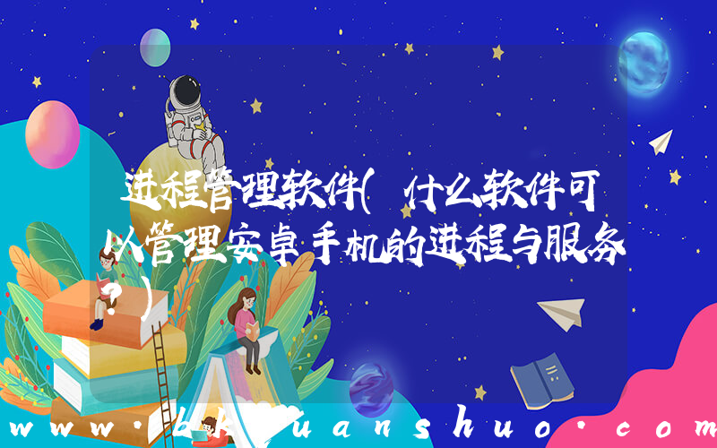 进程管理软件(什么软件可以管理安卓手机的进程与服务？)