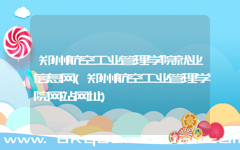 郑州航空工业管理学院就业信息网(郑州航空工业管理学院网站网址)