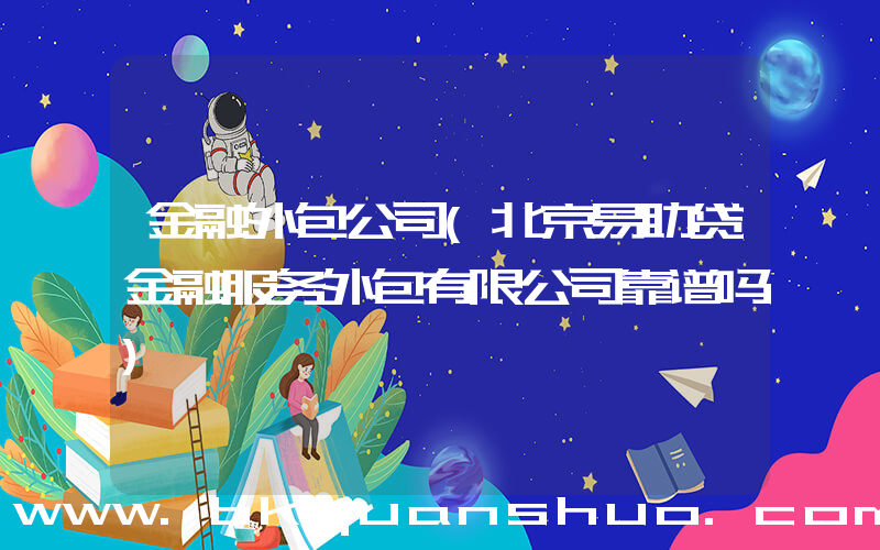 金融外包公司(北京易助贷金融服务外包有限公司靠谱吗)