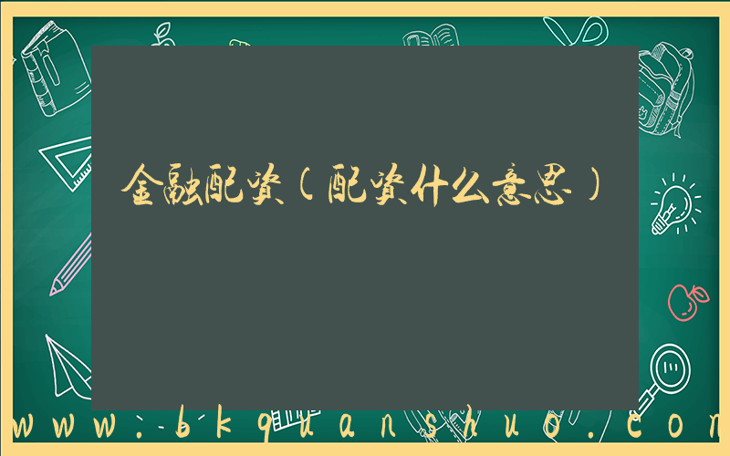 金融配资(配资什么意思)